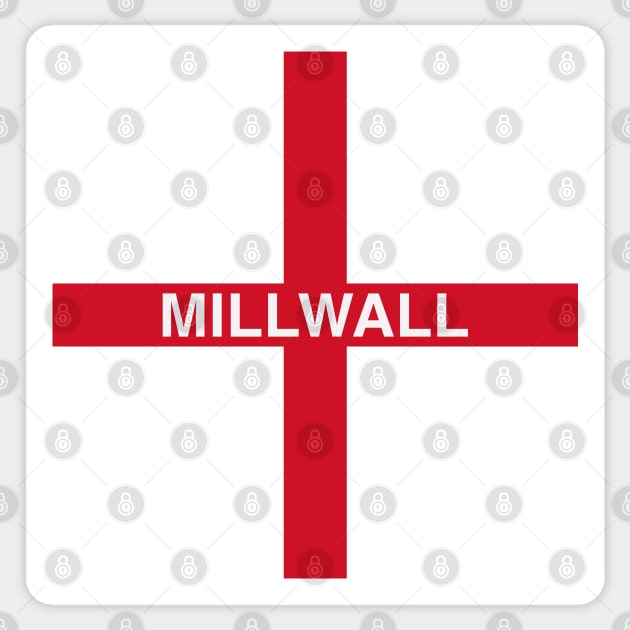 Millwall St George Banner Sticker by Confusion101